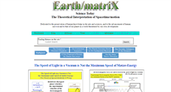 Desktop Screenshot of earthmatrix.com