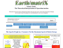 Tablet Screenshot of earthmatrix.com